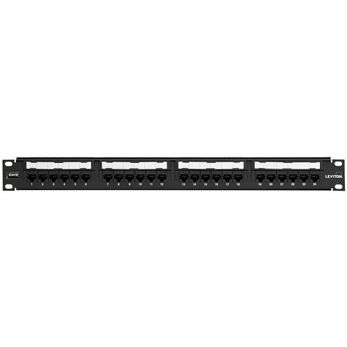 Leviton | 1Ru 24-Port Cat 6 Utp 110-Style Patch Panel With Earthing And CMC