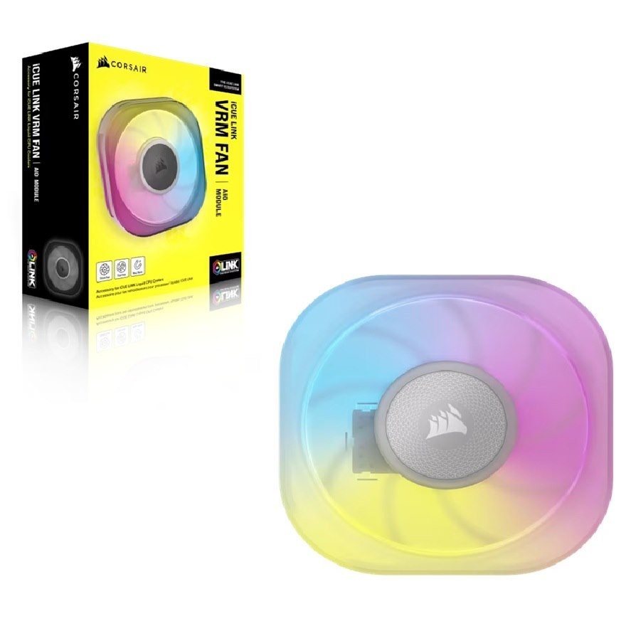 Corsair Icue Link RGB Aio VRM Fan Module - White