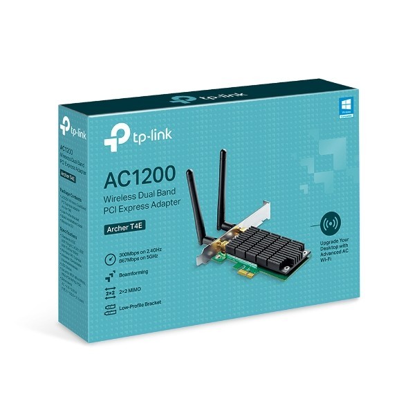 TP-Link Archer T4E IEEE 802.11ac Dual Band Wi-Fi Adapter for Desktop Computer