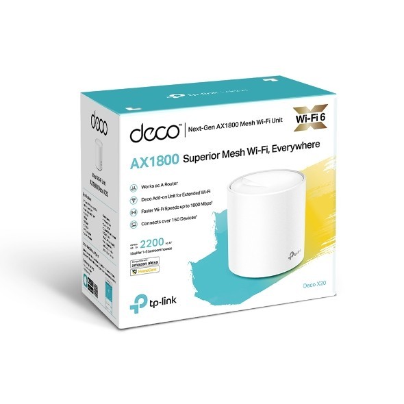 TP-Link Deco X20 Wi-Fi 6 IEEE 802.11ax Ethernet Wireless Router