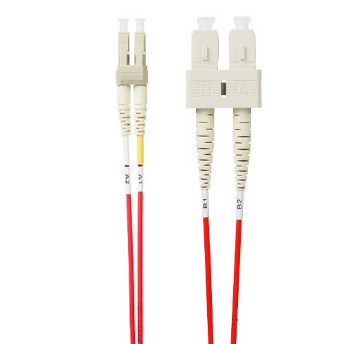 4Cabling 3M LC-SC Om4 Multimode Fibre Optic Patch Cable: Red