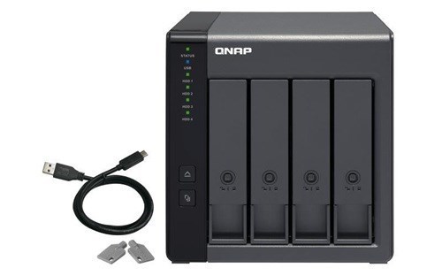 Qnap TR-004, 4 Bay Das(No Disk) Hardware Raid Expansion For Qnap Nas,Win,Mac,Linux Device
