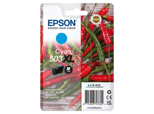 Epson 503 XL Cyan Ink XP-5200 WF-2960