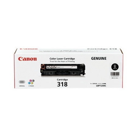 Canon CART318BK Original Laser Toner Cartridge - Black Pack
