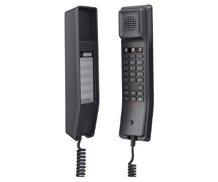 Grandstream Compact Hotel Phone W/ Built-In Wifi - Black