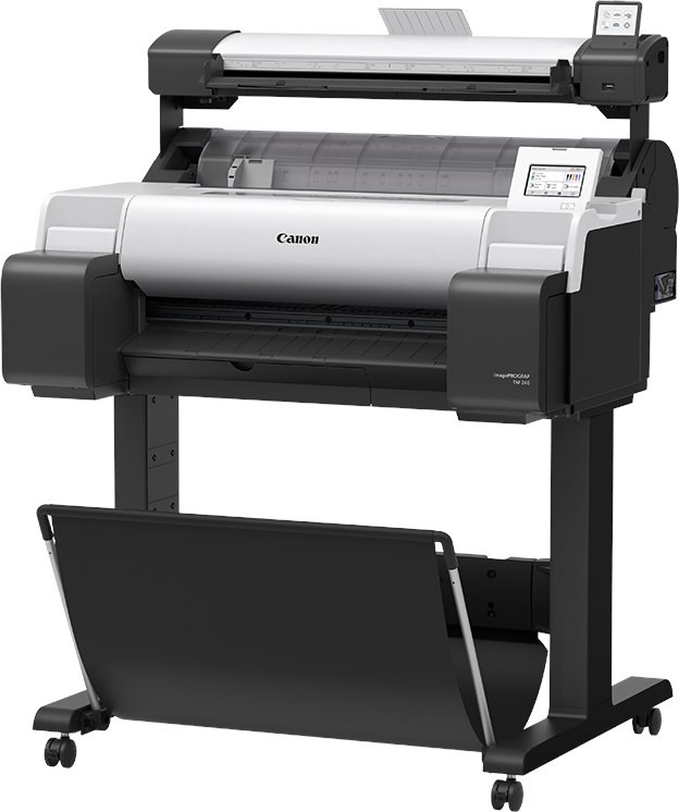 Canon Ipftm-240 24 Large Format Printer W/ Stand & Scanner