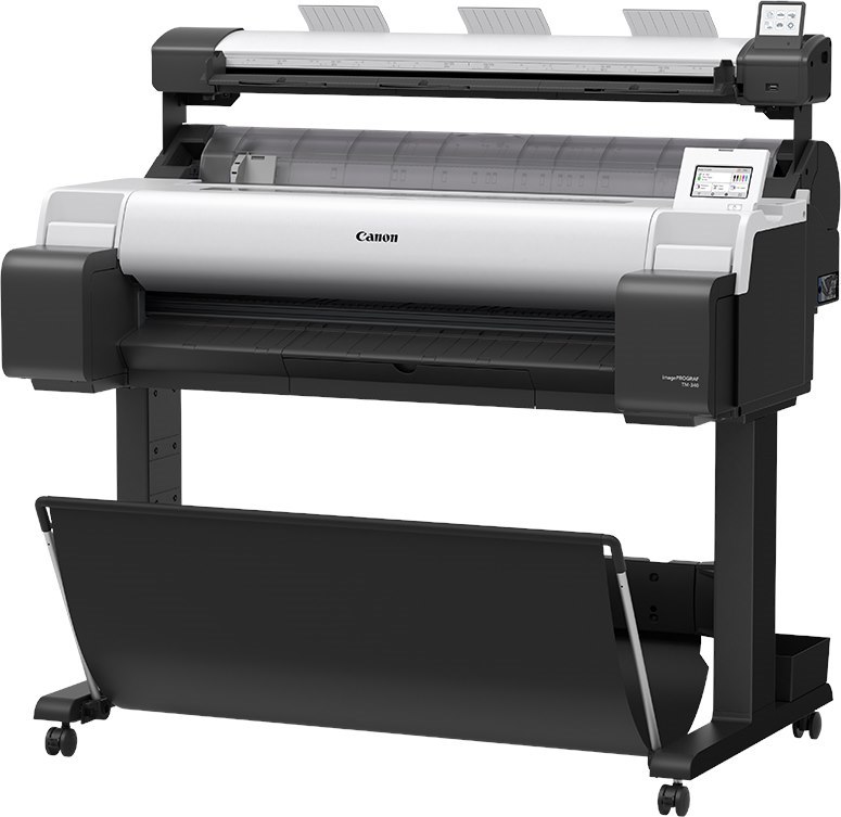 Canon Ipftm-340 36 Large Format Printer W/ Stand & Scanner