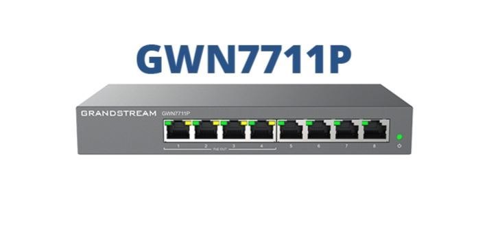 Grandstream Layer 2-Lite Managed Switch 8 X Gige 4 X Poe/Poe Or24vdc Output Mode