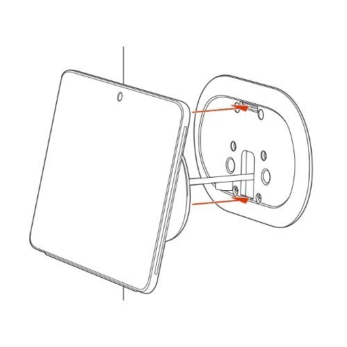 Poly Wall Mount for Touch Panel - White