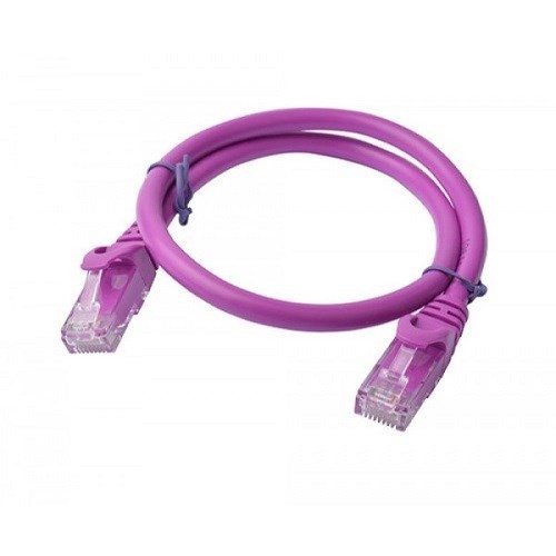 8Ware 8WR Cab Nw-Cat6a-2M-Snagless-Purple