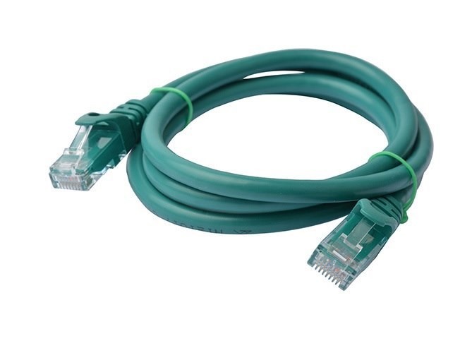 8Ware 8WR Cab Nw-Cat6a-1M-Snagless-Green
