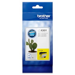 Brother LC-436XLY Yellow Ink Cartridge To Suit MFC-J6555DWXL - Up To 5000 Pages