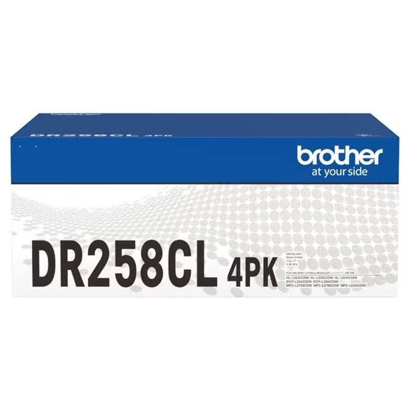 Brother DR-258CL Drum Unit (Set Of 4 Drums), Up To 30,000 Pages