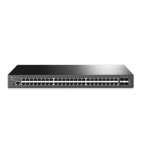 TP-Link SG3452 JetStream 48-Port Gigabit L2 Managed Switch, 4 SFP Slots, Omada SDN, Centralised MGT, Static Routing (T2600G-52TS)