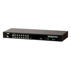 Aten Rackmount KVM Switch 16 Port Vga Ps/2-Usb, KVM Cables Not Included, Selection Via Front & Usd Menu, Broadcast Mode