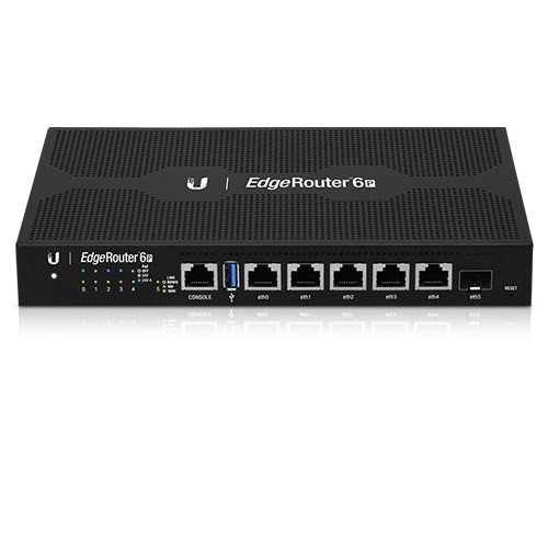 Ubiquiti EdgeRouter 6 - 5-Port Gigabit Router, 1 SFP Ports- 24V Passive PoE Out (All Ports) - 1GHz Quad Core Processor - 1GB Ram, 2Yr Warr
