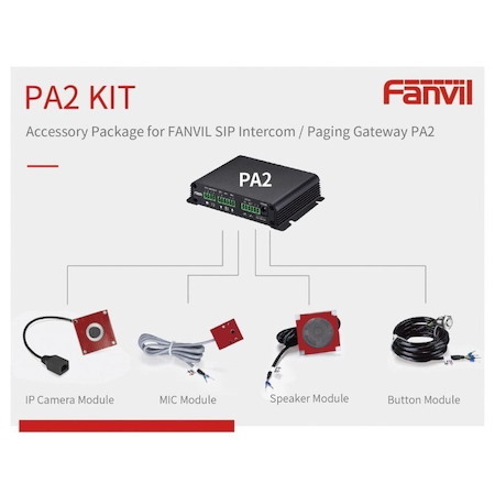 Fanvil Pa2 Accessories Kit To Suit Ipf-Pa2, Official Kit For Fanvil Pa2 Sip Paging Gateway & Video Intercom.