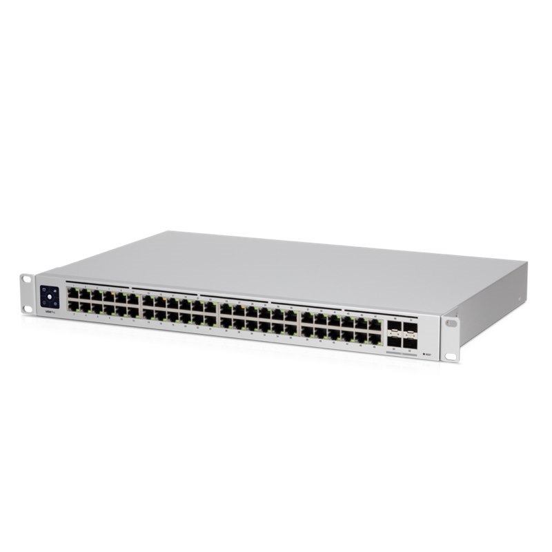 Ubiquiti UniFi 48-Port Managed Gigabit Layer2 & Layer3 Switch - 48X Gigabit Ethernet Ports, 4X SFP+ Ports - Touch Display - Gen2, 2Yr Warr