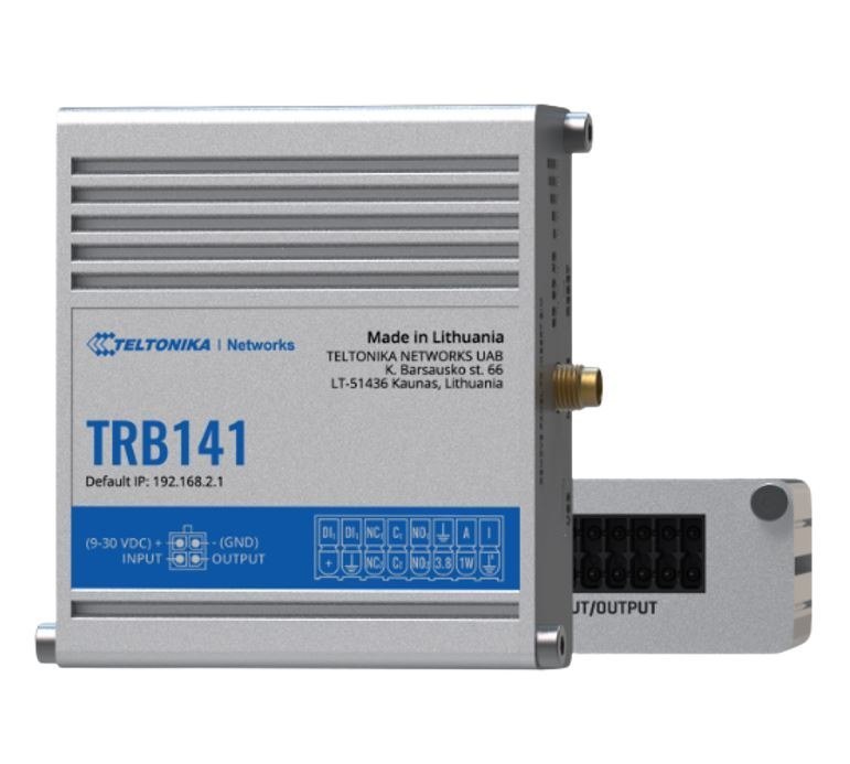 Teltonika TRB141 Industrial Rugged Gpio Lte Gateway, 4G/Lte (Cat 1), I/O Connector Block, Micro-USB, Compatible With Industrial DNP3, Psu Included