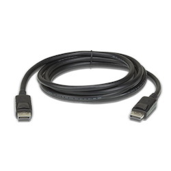 Aten 3M DisplayPort Cable, Supports Up To 8K (7680 X 4320 @ 60Hz), DP 1.4, High Bit Rate 3 (HBR3) Bandwidth Of 32.4 GBPS
