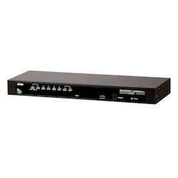 Aten Rackmount KVM Switch 8 Port Vga Ps/2-Usb, 1X Custom KVM Cable Included, Selection Via Front & Usd Menu, Broadcast Mode