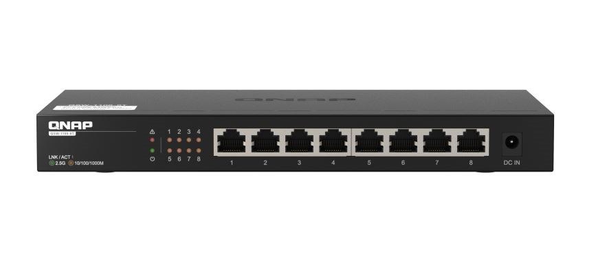 Qnap QSW-1108-8T Upgrade Your Qnap Network To 2.5GbE Connectivity 8xPorts 8x2.5GbE 12V/1.5A