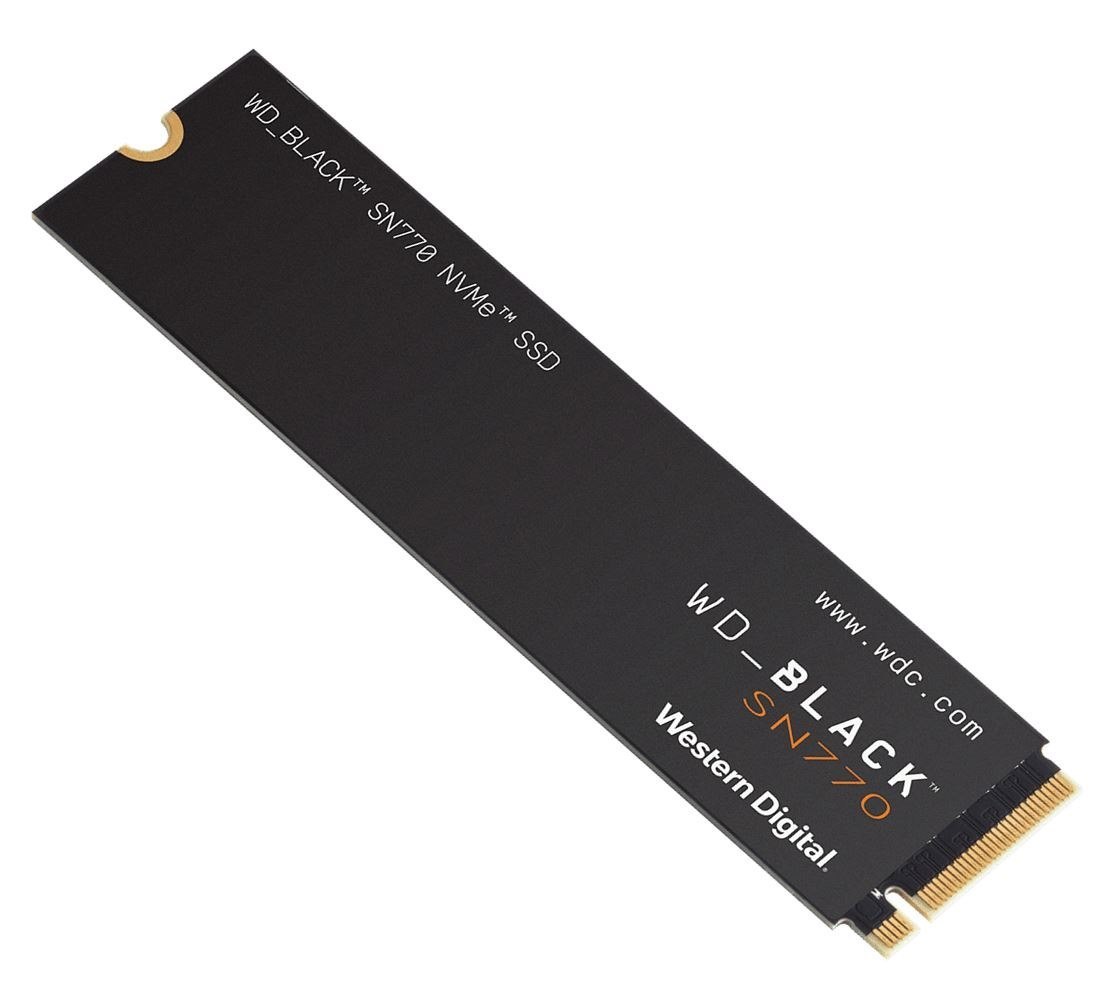 SanDisk Western Digital WD Black SN770 1TB Gen4 NVMe SSD - 5150MB/s 4900MB/s R/W 600TBW 740K/800K Iops 1.75M HRS MTBF M.2 PCIe4.0 5YRS ~Wds100t1b0e