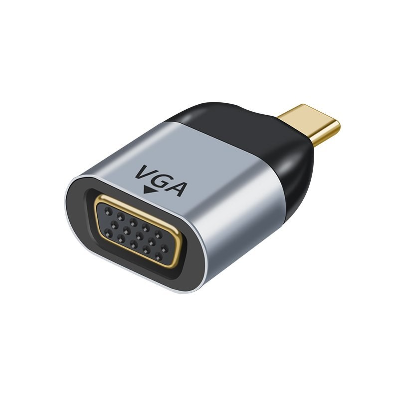 Astrotek Usb-C To Vga Male To Female Adapter Support 1080P@60Hz Qxga Qwxga Wuxga Uxga For iPad Pro Macbook Air Samsung Galaxy MS Surface Dell XPS