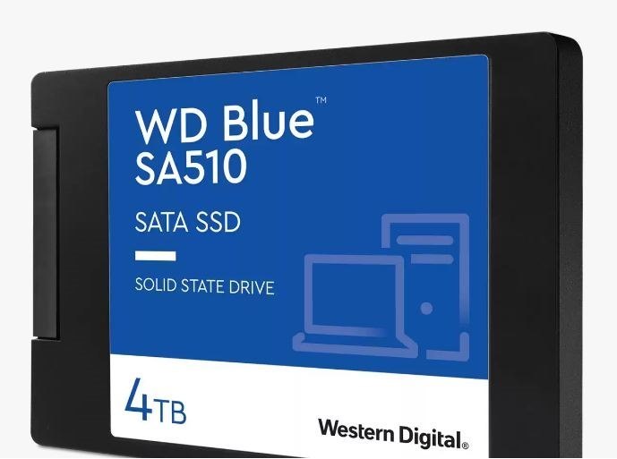 SanDisk Western Digital WD Blue 4TB 2.5' Sata SSD 560R/530W MB/s 95K/82K Iops 600TBW 1.75M HRS MTBF 3D Nand 7MM 5YRS WTY