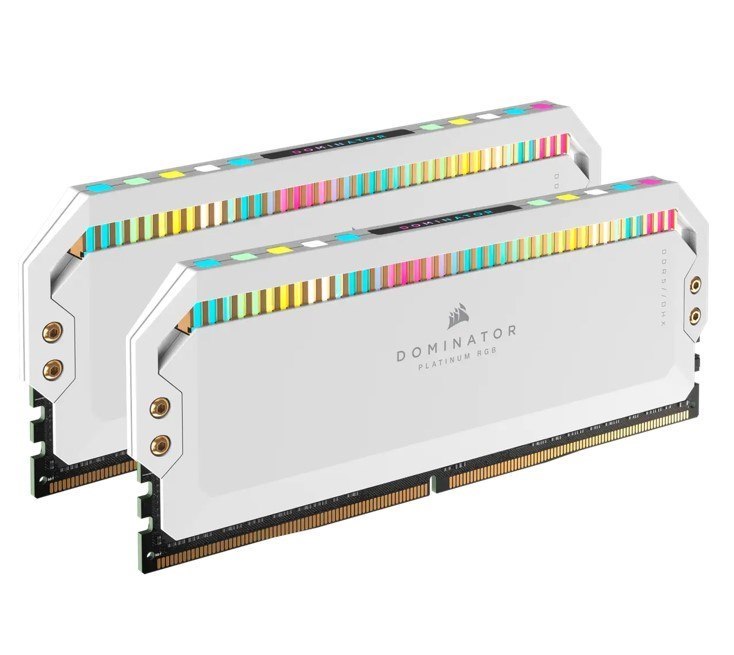 Corsair (LS) Corsair Dominator Platinum RGB 32GB (2x16GB) DDR5 Udimm 6200Mhz C36 1.1V White Desktop PC Gaming Memory