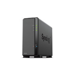 Synology DiskStation DS124 1-Bay 3.5' Diskless 1xGbE Nas (Tower) , Realtek RTD1619B 64-Bit 4-Core 1.7 GHz 1 GB DDR4 non-ECC 2-Year Hardware Warranty