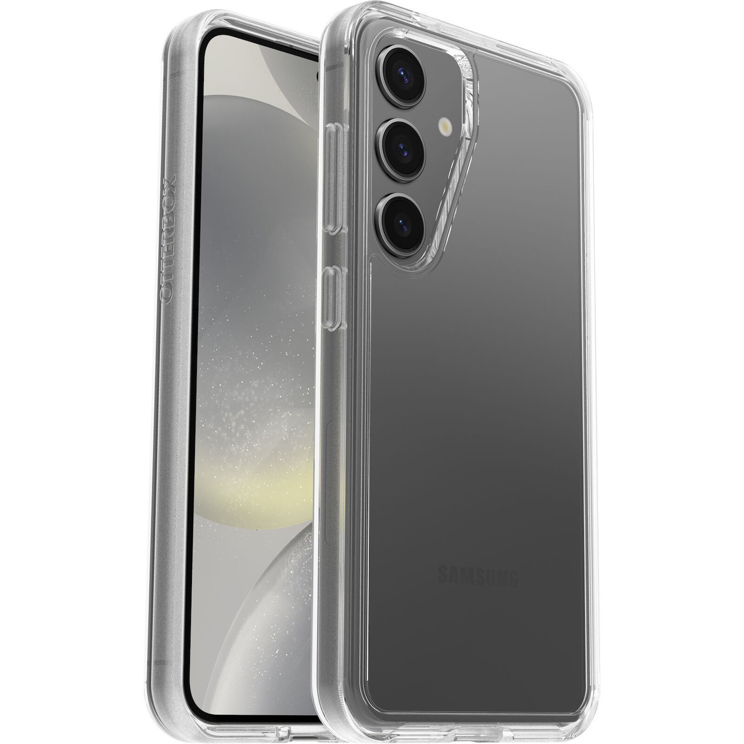 OtterBox Symmetry Clear Samsung Galaxy S24 5G (6.2') Case Clear - (77-94584), Drop+ 3X Military Standard, Ultra-Sleek Design, 7 Years Warranty