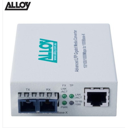 Alloy GCR2000SC.10 Gigabit Standalone, Rackmount Media Converter, Ethernet, Dual Purpose, Standalone Or Installed