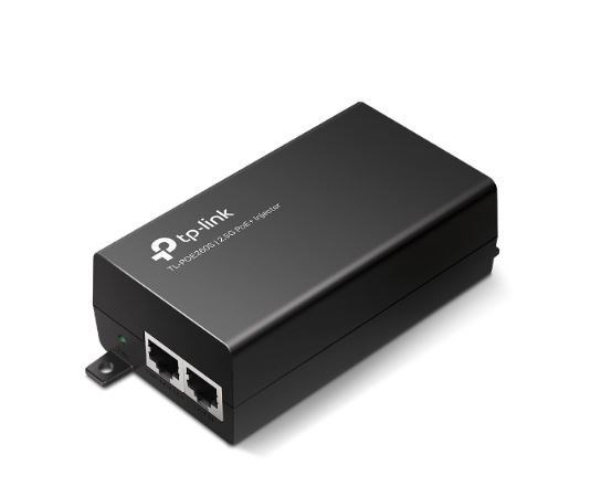 TP-Link Tl-Poe260s 2.5G PoE+ Injector, 1× 2.5G PoE Port, 1× 2.5G Non-PoE Port, Data And Power Carried Over The Same Cable Up To 100 Meters, Pocket Siz