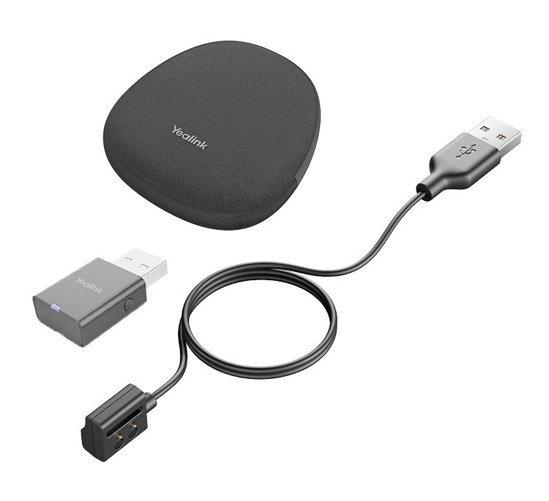 Yealink Portable Accessory Kit For WH62/66, Carry Case, Charging Cable, WDD60 Dect Dongle, Make Dect Headset Your Hybrid Work Booster
