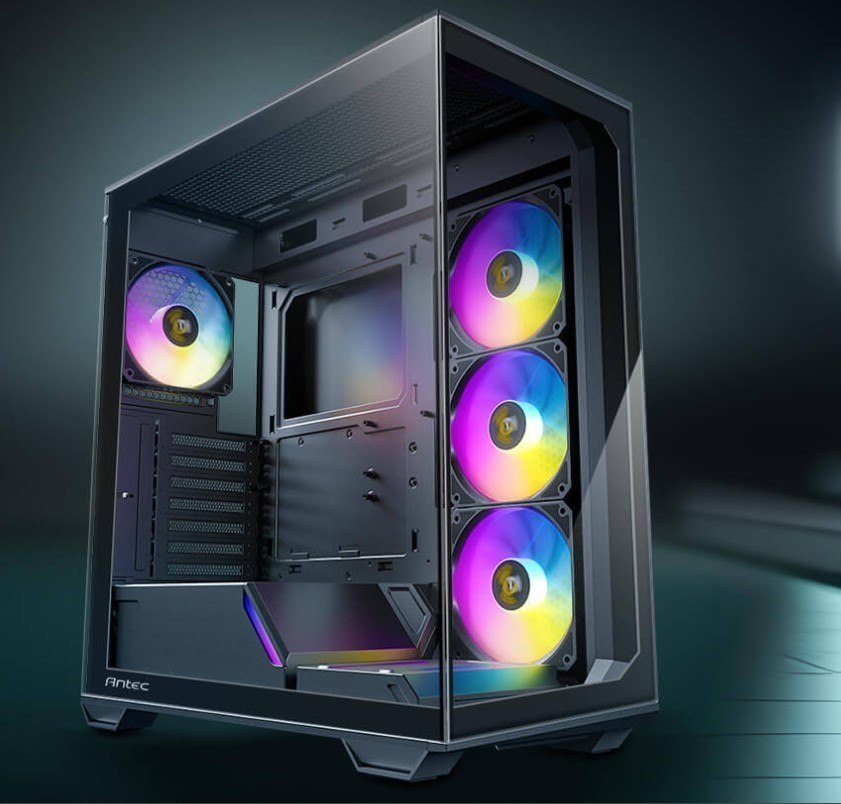 Antec C3 Argb Black Atx, 270 Degrees View, 4X Argb PWM Fans Control, Usb-C, 36CM Top, 24CM Front. Cable Management, Gpu 41.5 CM. Ultra Gaming Case