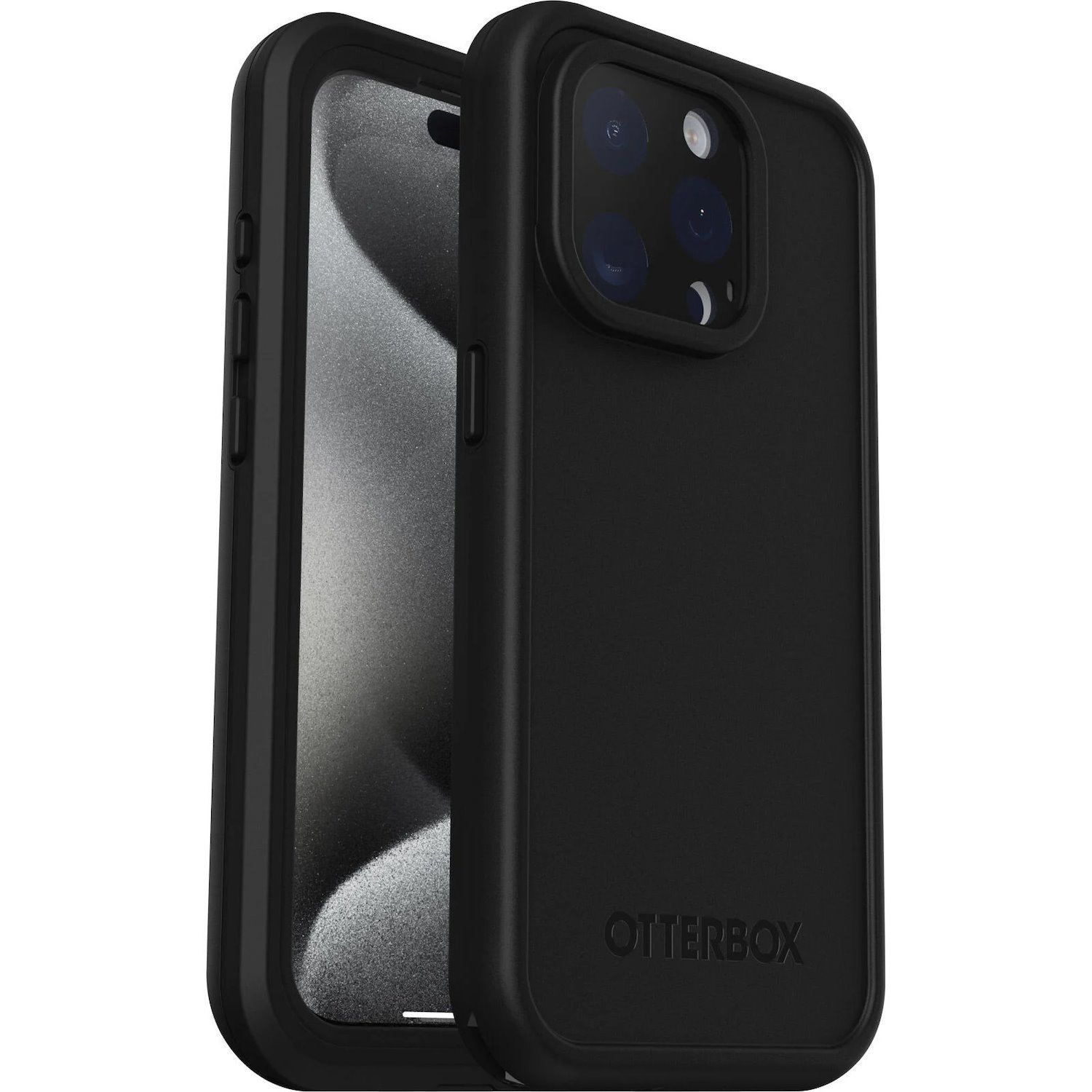 OtterBox Fre Case for Apple iPhone 15 Pro Smartphone - Black