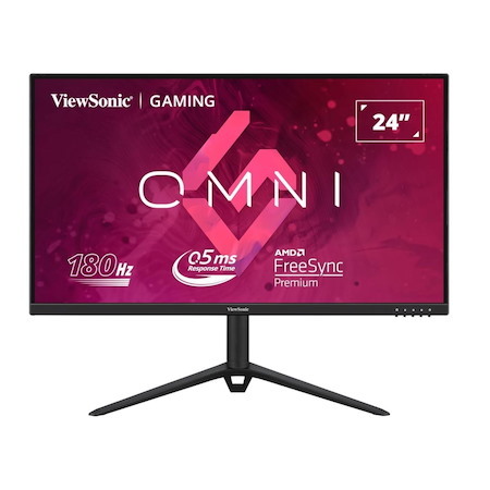 ViewSonic 24' 180Hz 0.5MS, Fast Ips, Crisp Image And Smooth Play. Vesa Clear MR Certified, Freesync, Adaptive SYNC, Speakers, Hdmi & DP Gaming Monitor