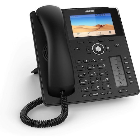 Snom Ips-D785 Sip Desk Phone, 4.3 Inch Colour Display, 480 X 272 Pixels, HD Audio, Usb, 48 Self-Labeling Keys