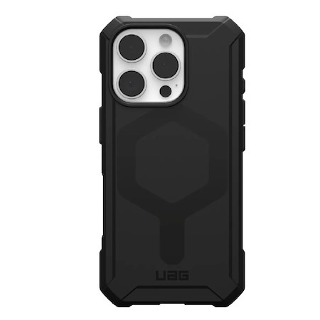 Uag Essential Armor MagSafe Apple iPhone 16 Pro (6.3') Rugged Case - Black (114448114040), 15FT. Drop Protection(4.6M), 10 Years Warranty
