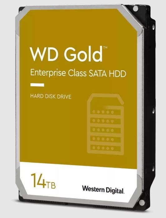 Western Digital Gold 14TB 3.5' Enterprise Class Sata 6 GB/S HDD 7200 RPM Cache Size 512MB 5-Year Limited Warranty