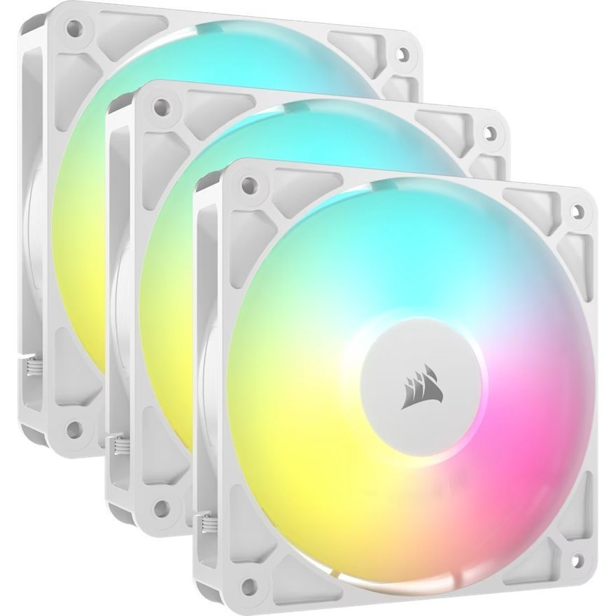 Corsair RS120 Argb White, 120MM Argb Fan, Triple Pack