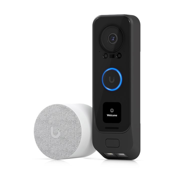 Ubiquiti UniFi Protect G4 Doorbell Pro PoE Kit,5MP Cmos Camera,Night Mode Ir Up To 20FT, PoE Power, Includes PoE Chime, WeatherProof Ipx4, 2Yr Warr