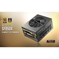 Antec SFX 850W 80+ Gold, Fully-Modular, Atx 3.1, Pci-E 5.1, 92MM Silent Fan, Japanese Caps, Zero RPM, Compact Power Supply, Psu,7 Years Warranty 2024