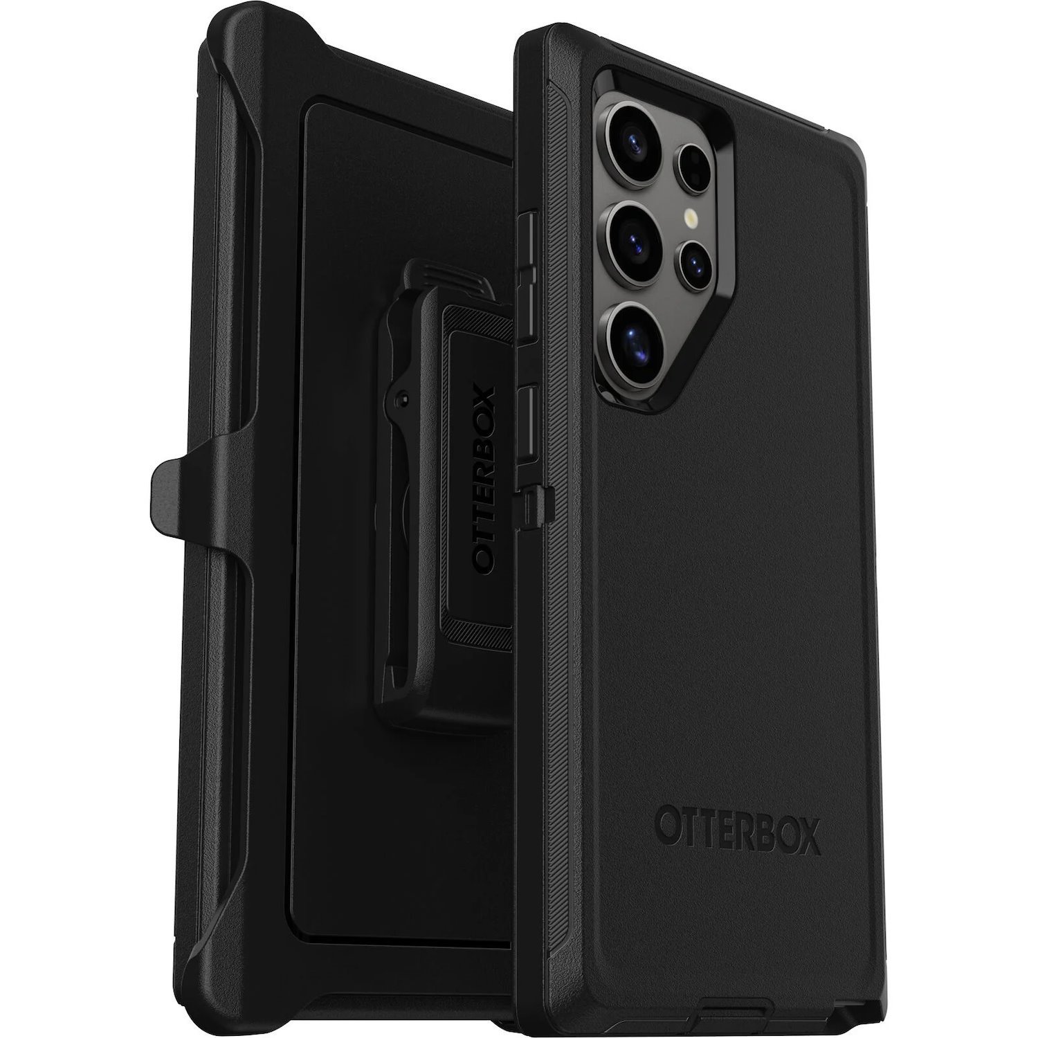 OtterBox Defender Samsung Galaxy S24 Ultra 5G (6.8') Case Black - (77-94494),Drop+ 5X Military Standard,Wireless Charging Compatible, 7 Years Warranty