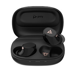 Poly Plantronics/Poly Bluetooth Headset Voyager Free 20 Black, True Wireless Bluetooth® Earbuds, Adaptive Active Noise Canceling (Anc)