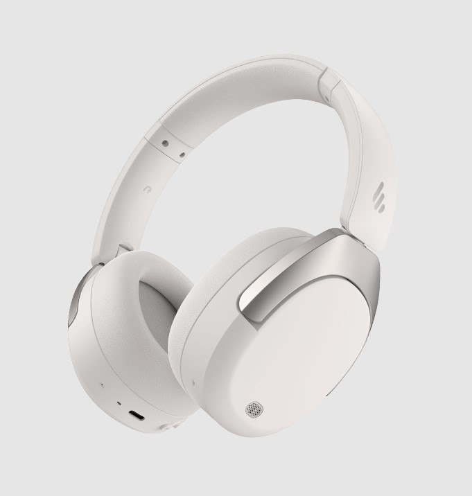 Edifier W830NB Sand White Wireless Over-Ear Headphones With Active Noise Cancelation