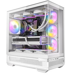 Antec C7-Argb Atx,E-Atx Seamless Panoramic 270 View, Usb-C, 4X Argb PWM Fans. Side Radiator Support. RTX 4090, Back Connect MBs, Flip Door, White Case