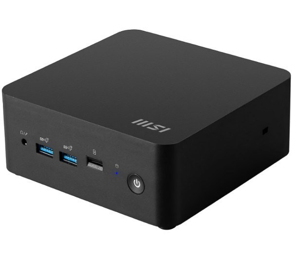 Msi Cubi Nuc 1M-016Bau miniPC Barebone, Black, Core 5-120U/Up To DDR5/2*M.2/2*HDMI/2*TBT/2*LAN/Wifi6/Card Reader/Switch Cable/3Y