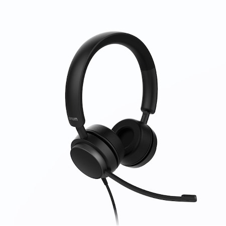 Snom A310d Corded Headset Duo, Full Band Audio, High Wearing Comfort, Lightweight Construction, Perfect Noise Shielding From The Surroundings